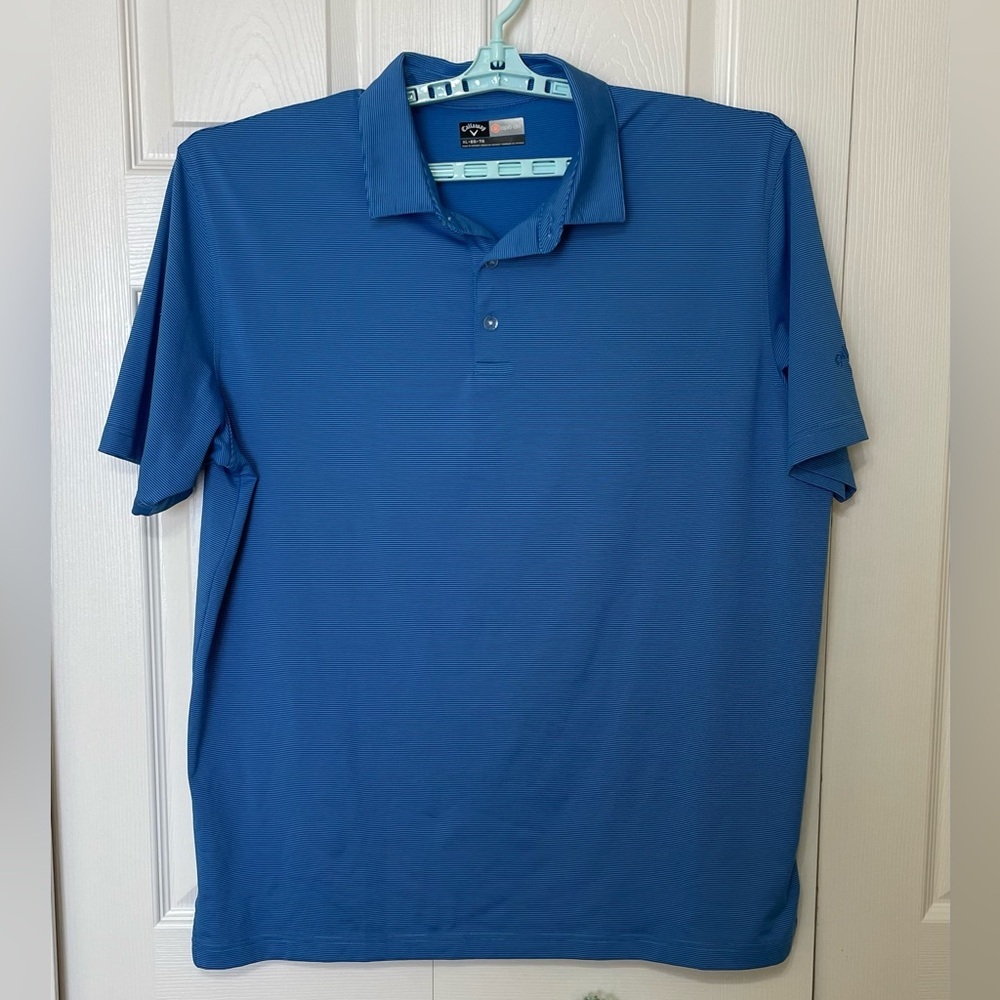Callaway Polo Golf shirt Men's XL Opt-Dri Blue